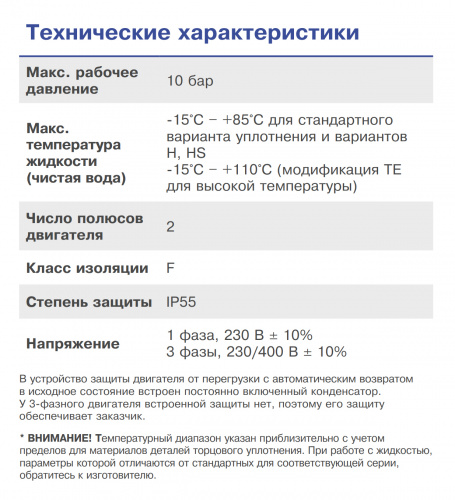 Горизонтальный многоступенчатый центробежный насос Ebara MATRIX 3-3T/0,65 COIB. (Артикул 2470334804)  купить (фото, вид 2)