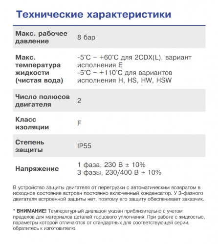 Центробежный одноступенчатый насос Ebara 2CDX/I 70/30 IE3 Q1AEGG R3 (Артикул 1611156904I)  купить (фото, вид 3)