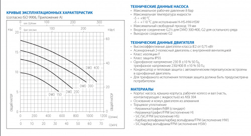 Центробежный электронасос Ebara DWO/I 300 TEN.J.C. IE3 (Артикул 1579100504I)  купить (фото, вид 1)